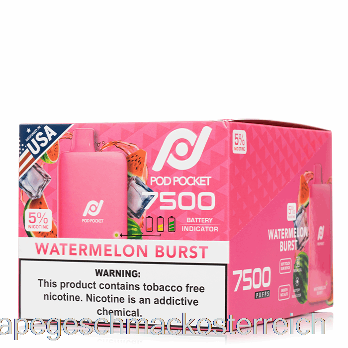 [10er-Pack] Pod Pocket 7500 Einweg-Vape-Geschmack